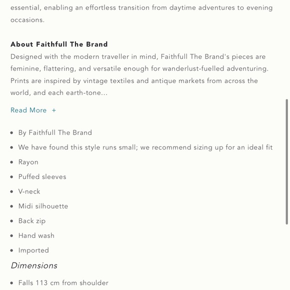 Faithfull the Brand Anita V-Neck Midi Dress - Picture 15 of 15